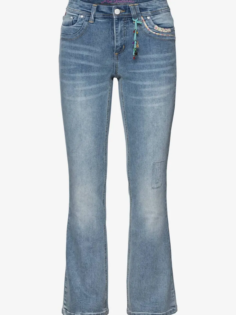 Jean bootcut détails décoratifs