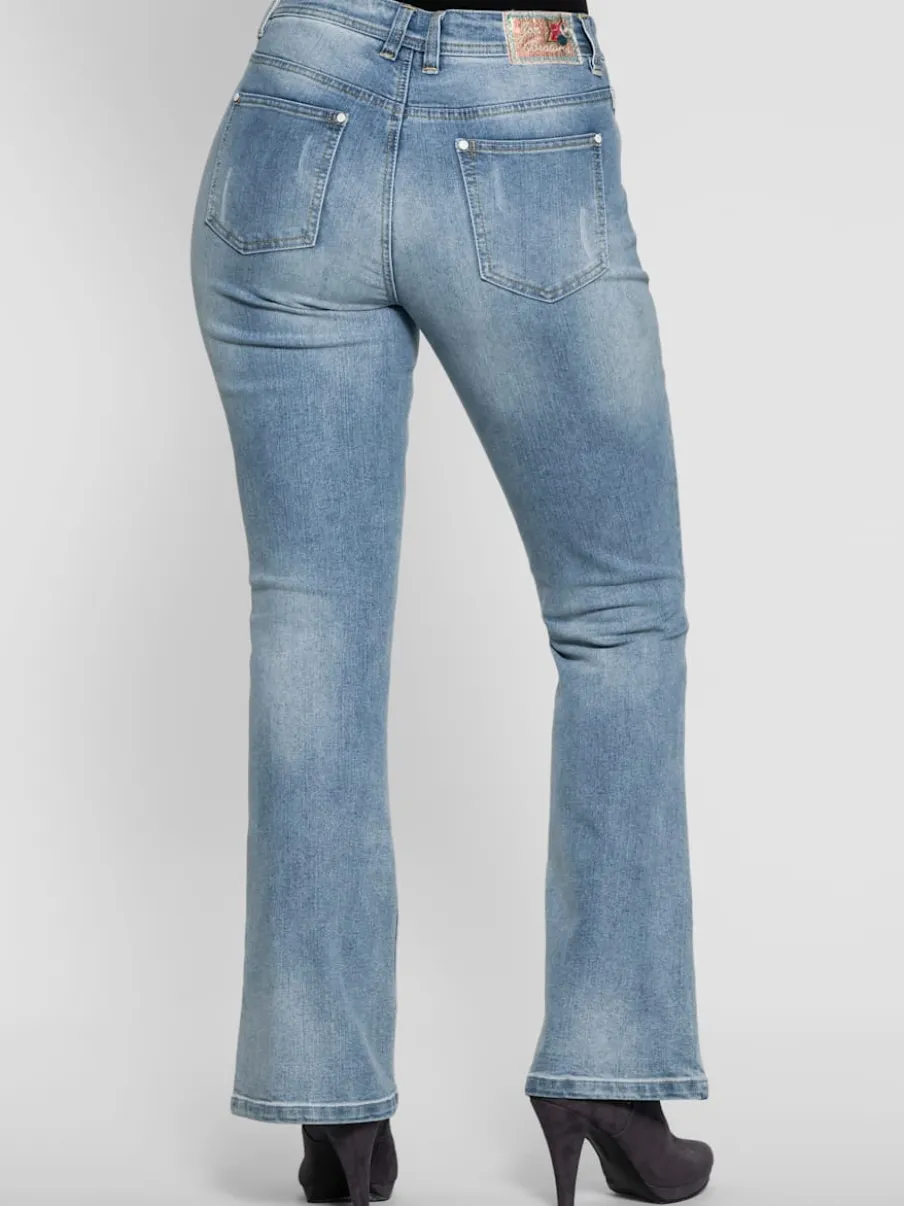 Jean bootcut détails décoratifs