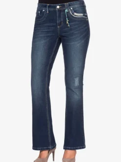 Jean bootcut détails décoratifs