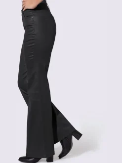 Jean bootcut revêtement brillant