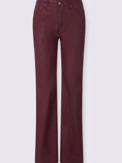 Jean bootcut revêtement brillant