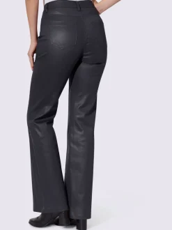 Jean bootcut revêtement brillant