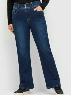 Jean bootcut taille étroite et cuisses fortes