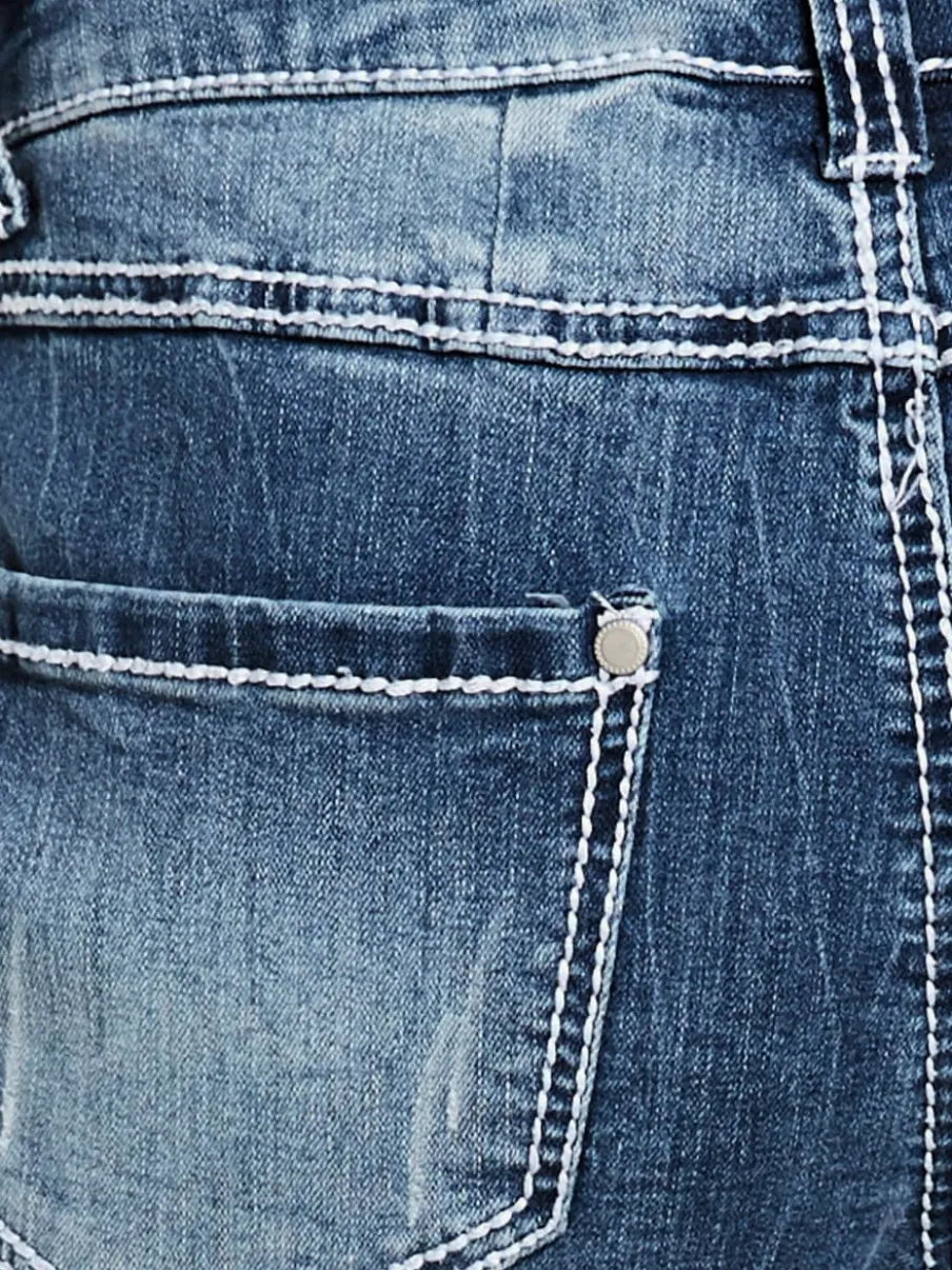 Jean boyfriend décontracté cinq poches style casual confort