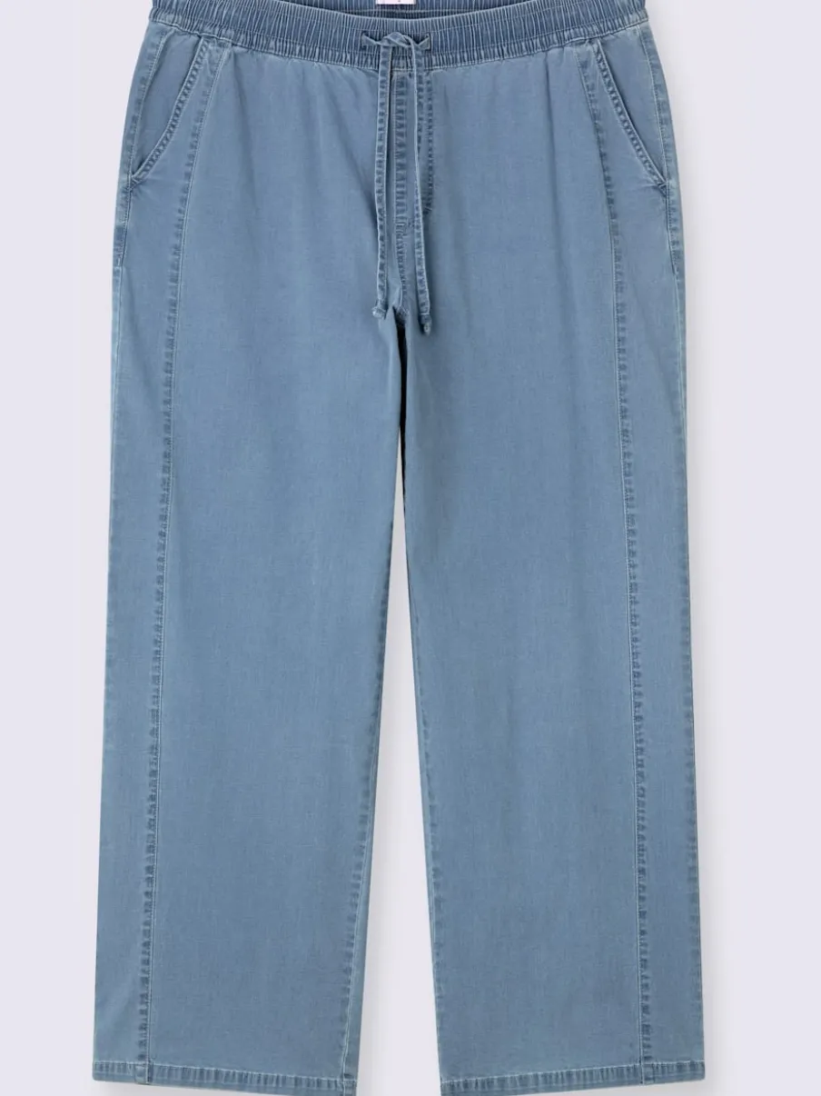 Jean ceinture élastique confortable