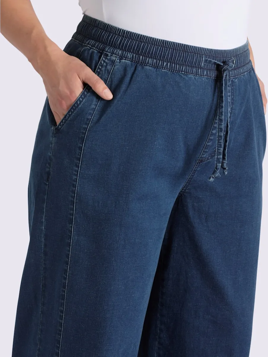 Jean ceinture élastique confortable