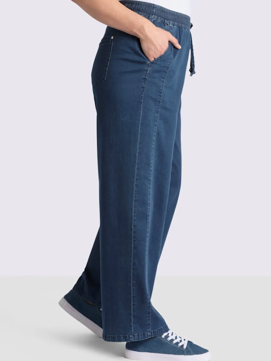 Jean ceinture élastique confortable