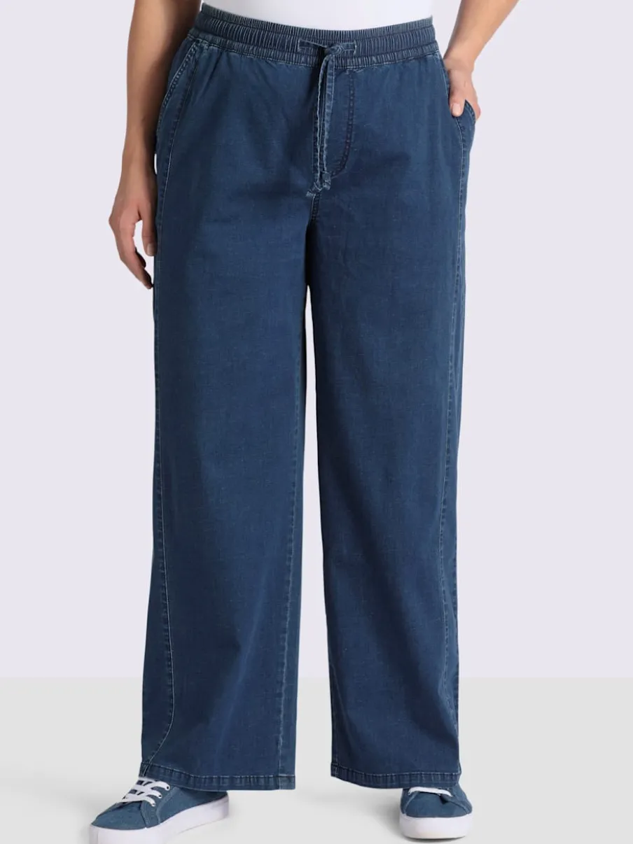 Jean ceinture élastique confortable