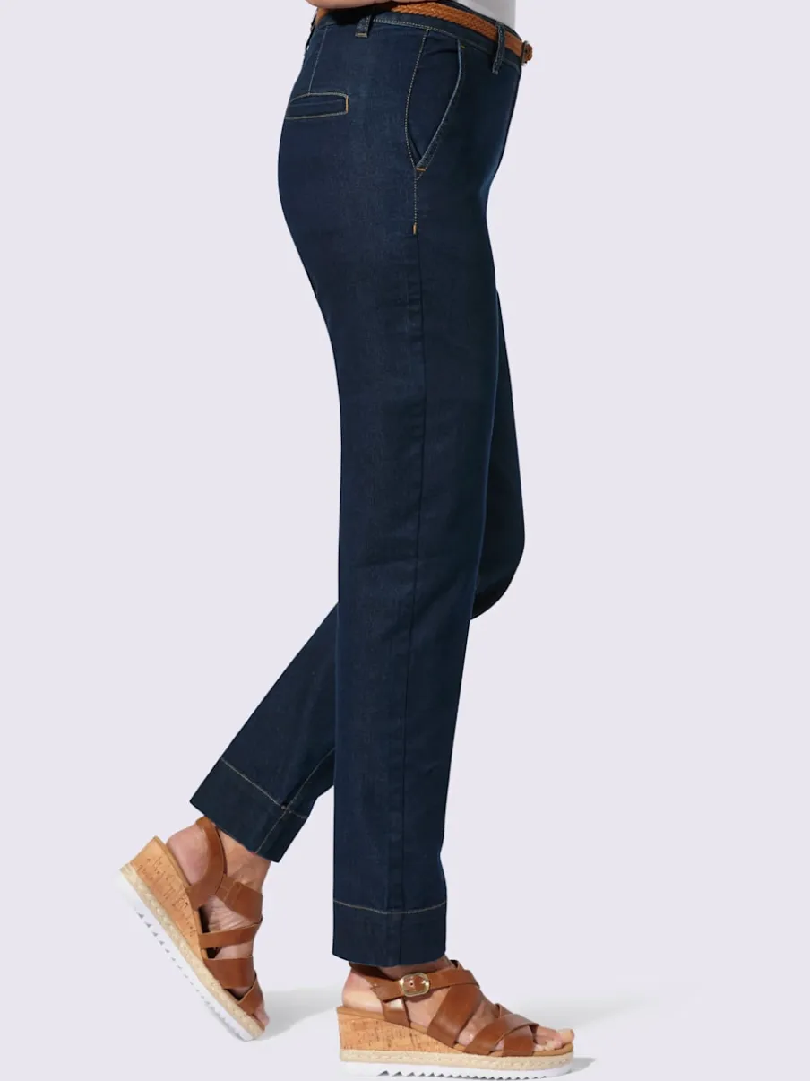 Jean chino en coton doux et élastique confortable