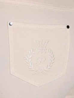 Jean cinq poches avec ceinture élastique intégrée