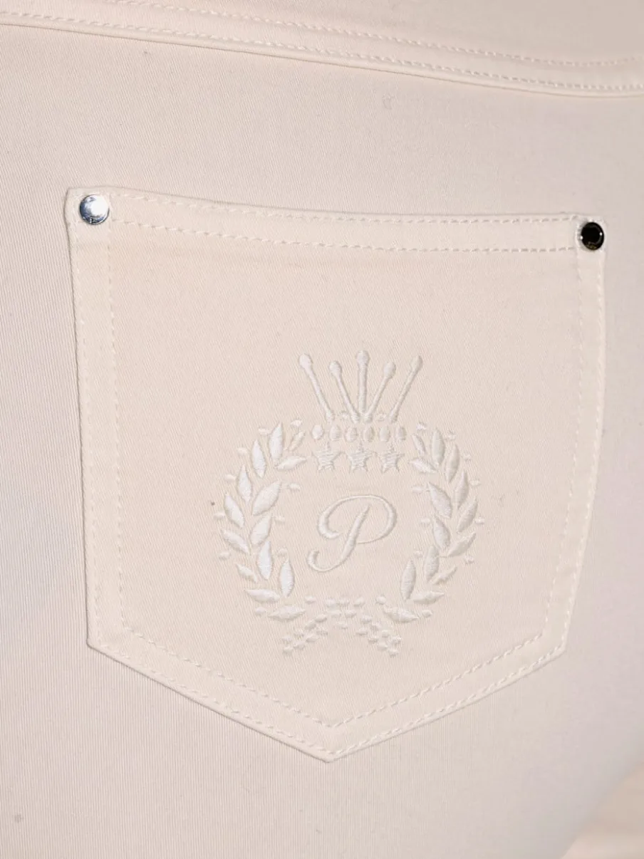 Jean cinq poches avec ceinture élastique intégrée