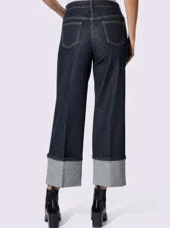 Jean Comfort Fit avec revers aux jambes cinq poches