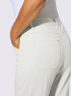 Jean coupe élancée avec ceinture gainante et poches plaquées