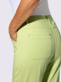 Jean coupe élancée avec ceinture gainante et poches plaquées