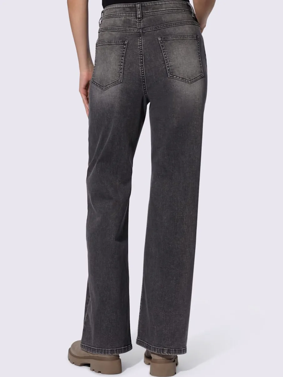 Jean décontracté à jambes larges en denim confortable