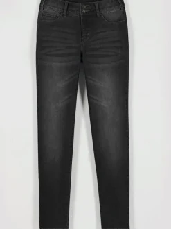 Jean denim classique coupe cinq poches avec rivets décoratifs