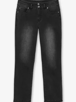 Jean droit taille étroite et cuisses fortes