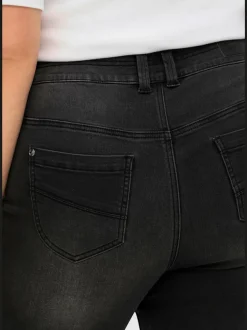 Jean droit taille étroite et cuisses fortes