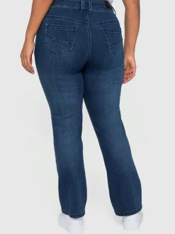 Jean droit taille étroite et cuisses fortes