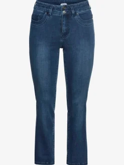 Jean droit taille étroite et cuisses fortes