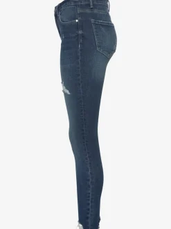 Jean effet déchiré en coupe Slim Fit avec cinq poches