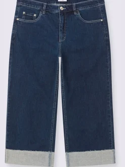 Jean 7/8 empiècement gainant devant avec effet affinant