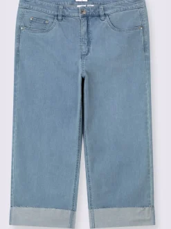 Jean 7/8 empiècement gainant devant avec effet affinant