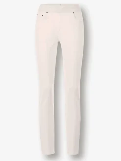 Jean en modal doux avec ceinture élastique et coupe 5 poches