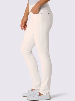 Jean en modal doux avec ceinture élastique et coupe 5 poches