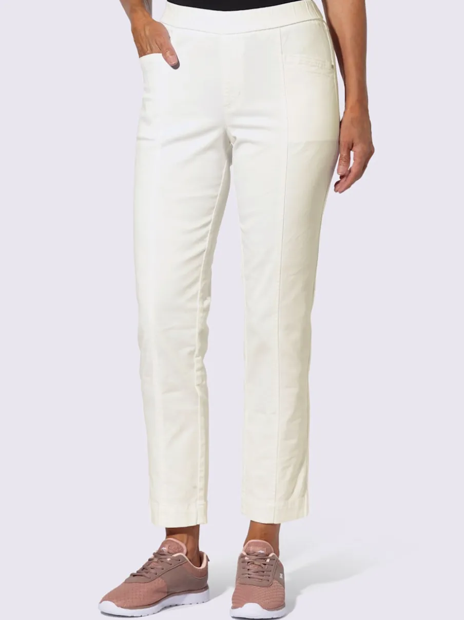 Jean en twill confortable avec ceinture élastique ajustable