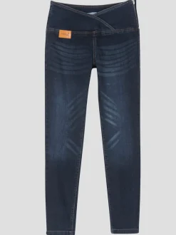 Jean extensible effet ventre plat ceinture haute confortablement ajusté