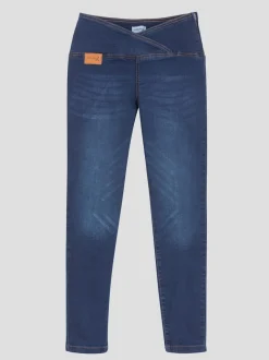 Jean extensible effet ventre plat ceinture haute confortablement ajusté