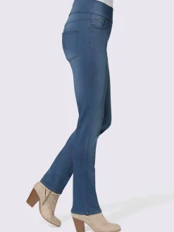 Jean femme coupe slim 5 poches élastique confortable