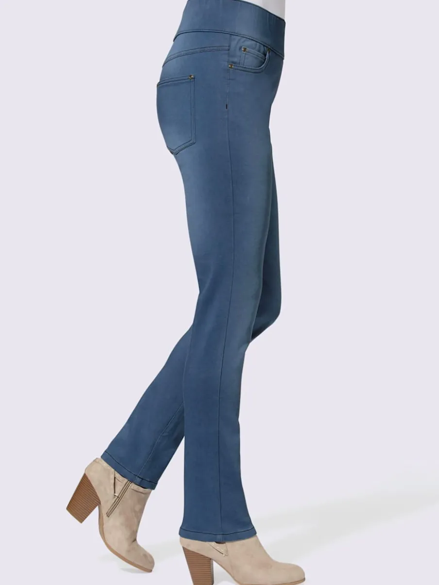 Jean femme coupe slim 5 poches élastique confortable