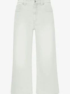 Jean large pour femme à ceinture haute et 5 poches