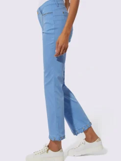 Jean 7/8 mélange coton et lyocell avec détails brillants