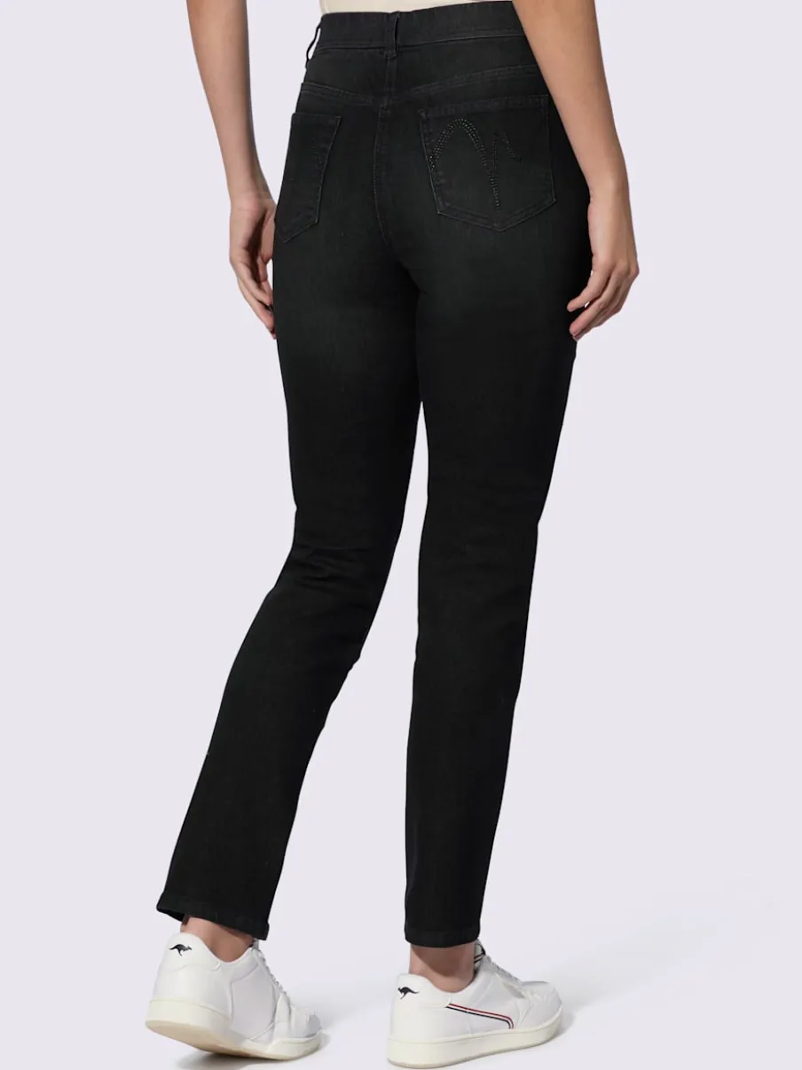 Jean 5 poches avec ceinture élastique pour un confort optimal