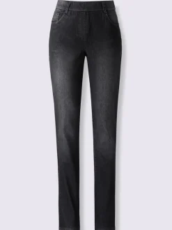 Jean 5 poches avec ceinture élastique pour un confort optimal