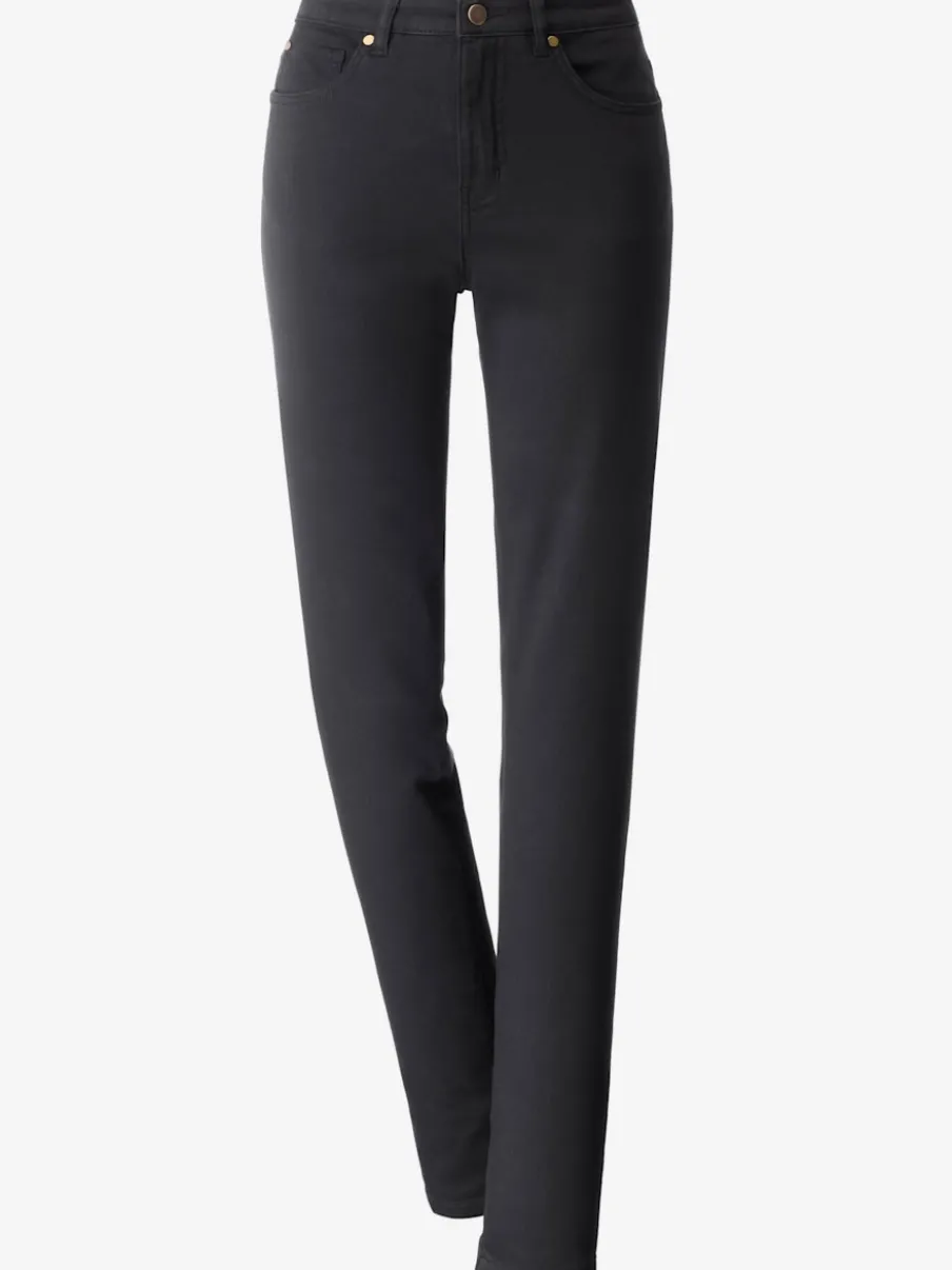 Jean 5 poches avec rivets et ceinture ajustable
