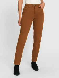 Jean 5 poches avec rivets et ceinture ajustable
