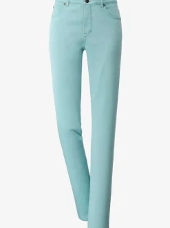 Jean 5 poches avec rivets et ceinture ajustable
