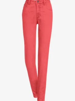 Jean 5 poches avec rivets et ceinture ajustable