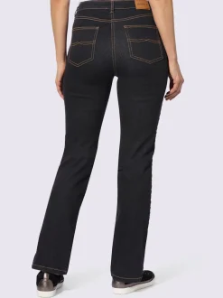 Jean 5 poches avec tressage sur les coutures latérales