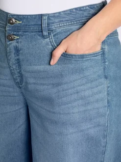 Jean 5 poches bas de jambe confortable