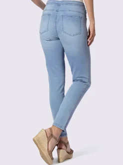 Jean 5 poches décontractés avec cordon à la taille