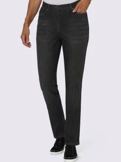 Jean 5 poches à effet délavé avec stretch extensible