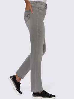 Jean 5 poches à effet délavé avec stretch extensible