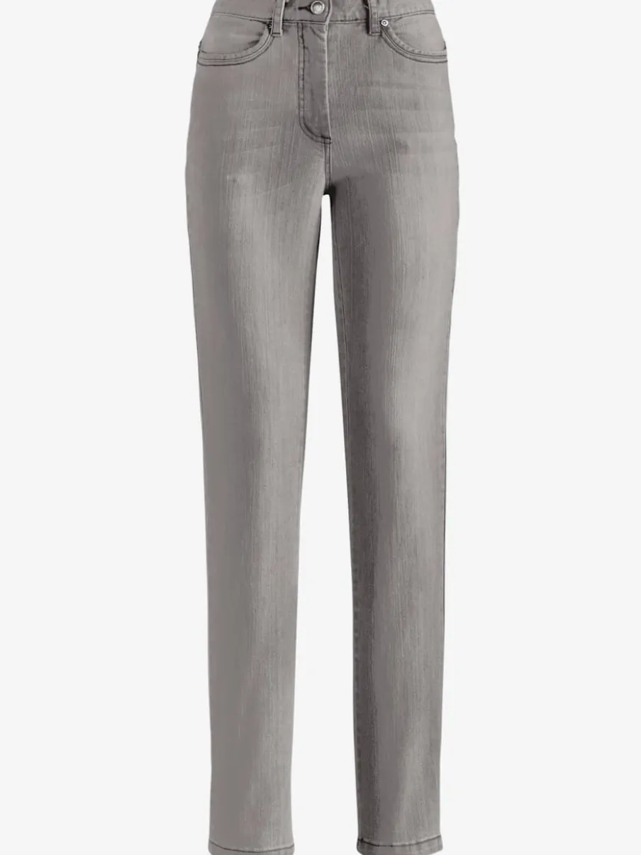 Jean 5 poches à effet délavé avec stretch extensible