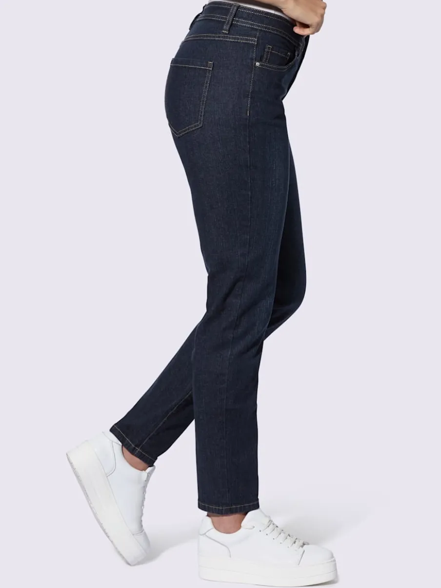 Jean 5 poches en coton extensible idéal pour tous