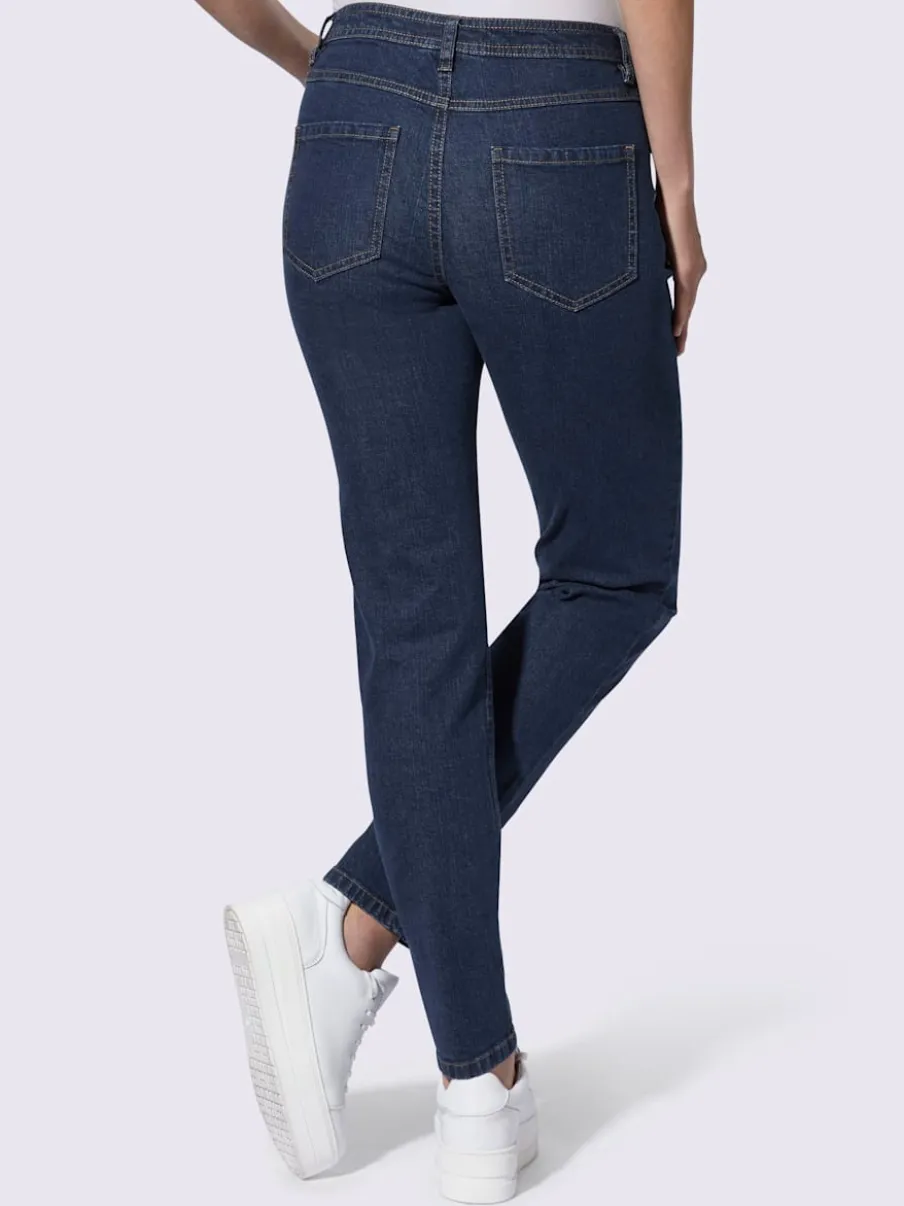 Jean 5 poches en coton extensible idéal pour tous